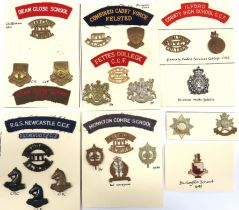 30 x CCF & OTC Cap Badges And Titles cap badges include brass Felsted CCF ... Brass Fettes College