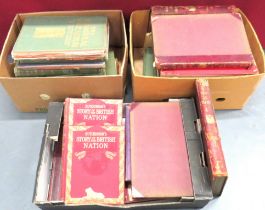 Quantity Of Vintage Military Books including Hutchinson's Story Of The British Nation ... King