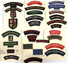 30 x CCF Embroidery Titles embroidery titles include Chesterfield School CCF ... Chichester HS.