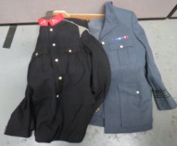 3rd Kings Own Hussars Patrol Tunic dark blue, single breasted tunic.  High red collar with white