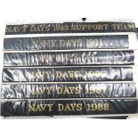 73 x Navy Days Cap Tallies including Navy Days for 1984 ... 1985 ... 1986 ... 1987 ... 1988 ... 1989