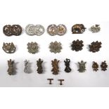 20 x Scottish And Other Collar Badges including bronzed KC HLI ... Bronzed KC 5/7/8 Batt HLI ...