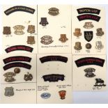 30 x School OTC & CCF Badges And Titles cap badges include brass Reading School OTC ... Brass