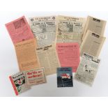 12 x WW2 Propaganda Leaflets various printed, double sided and booklet leaflets.  Including De