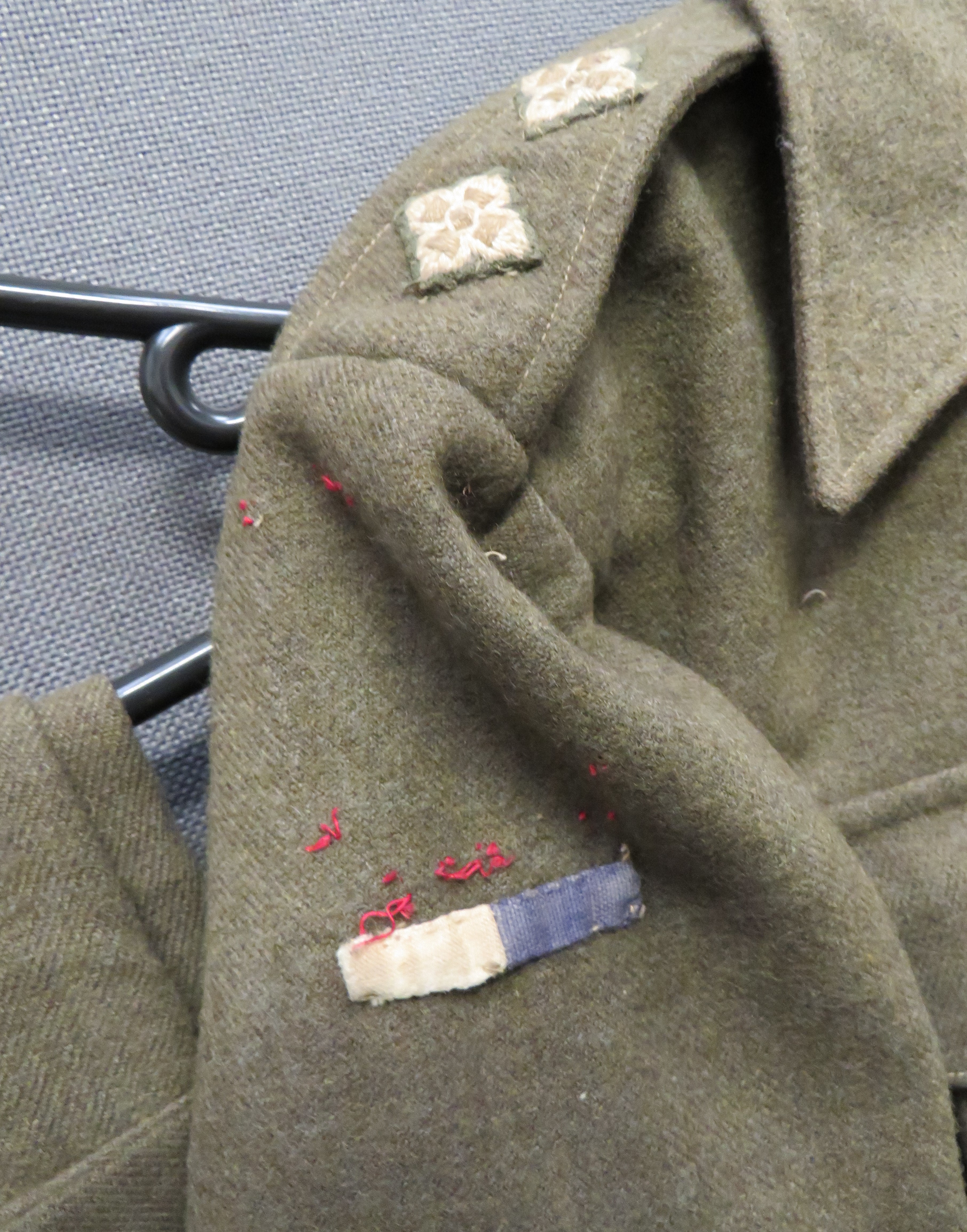 WW2 1937 Pattern Commonwealth Made Royal Signals Battledress Jacket And Trousers khaki green - Image 2 of 2