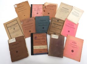 Selection Of WW1 Austrian Military Weapons Booklets covering revolver ... Rifle ranging ... M93