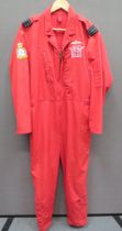 Red Arrows Aerobatic Team Squadron Leader's Flying Overalls red cotton, full flying overall.