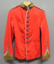 Northumberland Fusiliers Territorial Officer's Scarlet Tunic scarlet melton cloth, single breasted