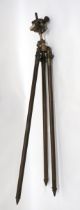 WW1 Period Imperial German Periscope Tripod by Carl Zeiss brass, tubular, tripod legs with top