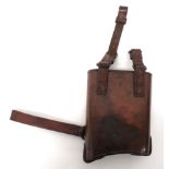 1902 Dated Martini/Lee Enfield Cavalry Rifle Bucket polished, brown leather, short butt bucket.  Two