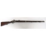 Scarce P1854 Lorenz Austrian Infantry Percussion Rifle 13 mm, 37 1/4 inch, rifled barrel.  Front