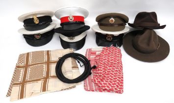 10 x Post War Hats including white top RNLI ... White top Royal Marines ... White top Royal Navy
