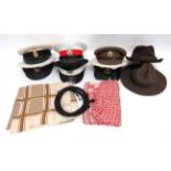 10 x Post War Hats including white top RNLI ... White top Royal Marines ... White top Royal Navy