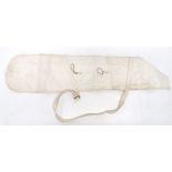 WW2 White Sten/Thompson Gun Cover white, heavy cotton, gun sleeve to hold a Sten of Thompson.  The