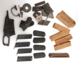 Selection Of Various Pistol Parts including pair of composite grips for a Colt 1892 revolver ...