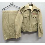 WW2 1937 Pattern Commonwealth Made Royal Signals Battledress Jacket And Trousers khaki green