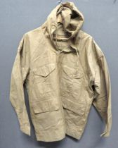 WW2 Sand Pattern Windproof Smock sand colour cotton, pull over smock.  Top hood with tightening