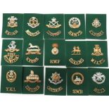 30 x Infantry Cap Badges And Titles cap badges include bi-metal KC South Staffordshire ... Bi-