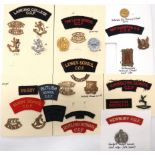 30 x School OTC & CCF Badges And Titles cap badges including brass Rugby ... Brass Rutlish School