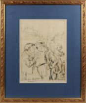 Edmund Blampied RBA, RE (Jersey, 1886-1966) "I love your daughter", etching, signed in ink lower