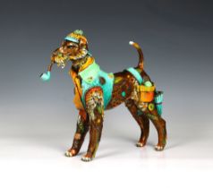 Nano Lopez (Colombian / American, b.1955) 'Sherlock' Bronze Dog Sculpture signed on left hind leg '