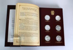 The Churchill Centenary Medals 1974 - a complete set of 24 silver medals issued by the Churchill