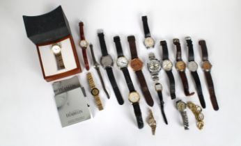 A collection of vintage watches - to include a boxed Michel Herbelin ladies wristwatch with