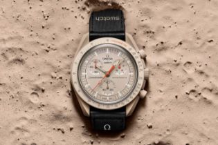 Swatch X Omega, MOONSWATCH, Mission to Jupiter wrist watch A bioceramic wrist watch, CIRCA 2022