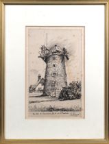 E. C. Boon (British, early 20th century) 'The Old Sausmarez Mill at St Martins' Guernsey, etching,