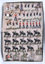 A collection of flat and semi-flat lead toy soldiers 20th century (VG-E), plus a late 19th century