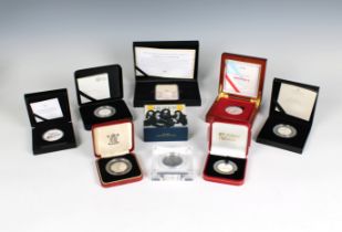 The Royal Mint - A collection - 'Queen' 2020 UK half-ounce silver proof £1 coin cased with