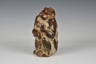 Knud Khyn for Royal Copenhagen - satin glazed stoneware monkey limited edition 20/46, various