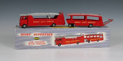 Dinky Toys No. 983 Car Carrier and Trailer comprising a Dinky Auto Service No. 984 car carrier,