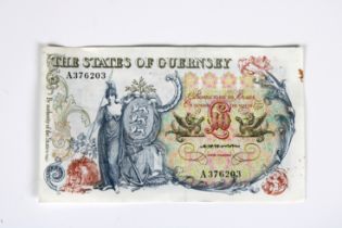 BRITISH BANKNOTE - The States of Guernsey Ten Pounds c.1975, Signatory C. H. Hodder, serial number