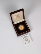 Elizabeth II Britannia Gold Proof Twenty Five Pounds (£25) 1997 obverse, Queen Elizabeth II