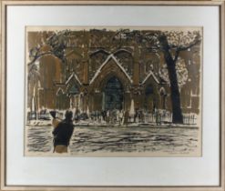 Edwin La Dell (British, 1914-1970) 'Westminster', lithograph, signed lower right, inscribed lower