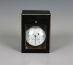 Duchene Et Fils chiming pocket watch movement for restoration / repair the white enamel dial with