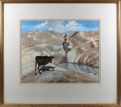 Pat Pearce, (British 1912-2006) 'The Mombe', watercolour, signed lower right, titled and dated