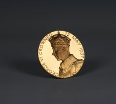 Gold Medal - Royal mint - Great Britain George VI (1937-1952) Coronation large official gold