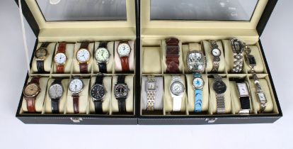 A collection of Ladies vintage style collectors wrist watches of varying types and styles. (21) *