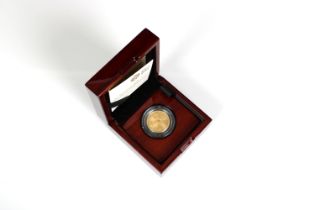 2020 'Britannia' UK Quarter-Ounce Gold Proof 24 carat Coin issued by The Royal Mint, 547/1150, cased