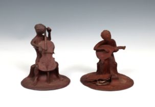 Elizabeth Ann Macphail (1939-89) Two unglazed musicians