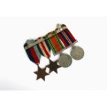 A British WWII military campaign medal group