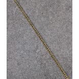 A 9ct yellow gold curb link chain