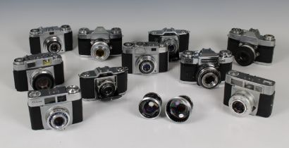 Photography - A collection of vintage Zeiss Ikon camera's
