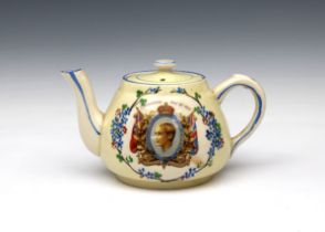A ceramic teapot commemorating the Coronation of Edward VIII May 12th 1937