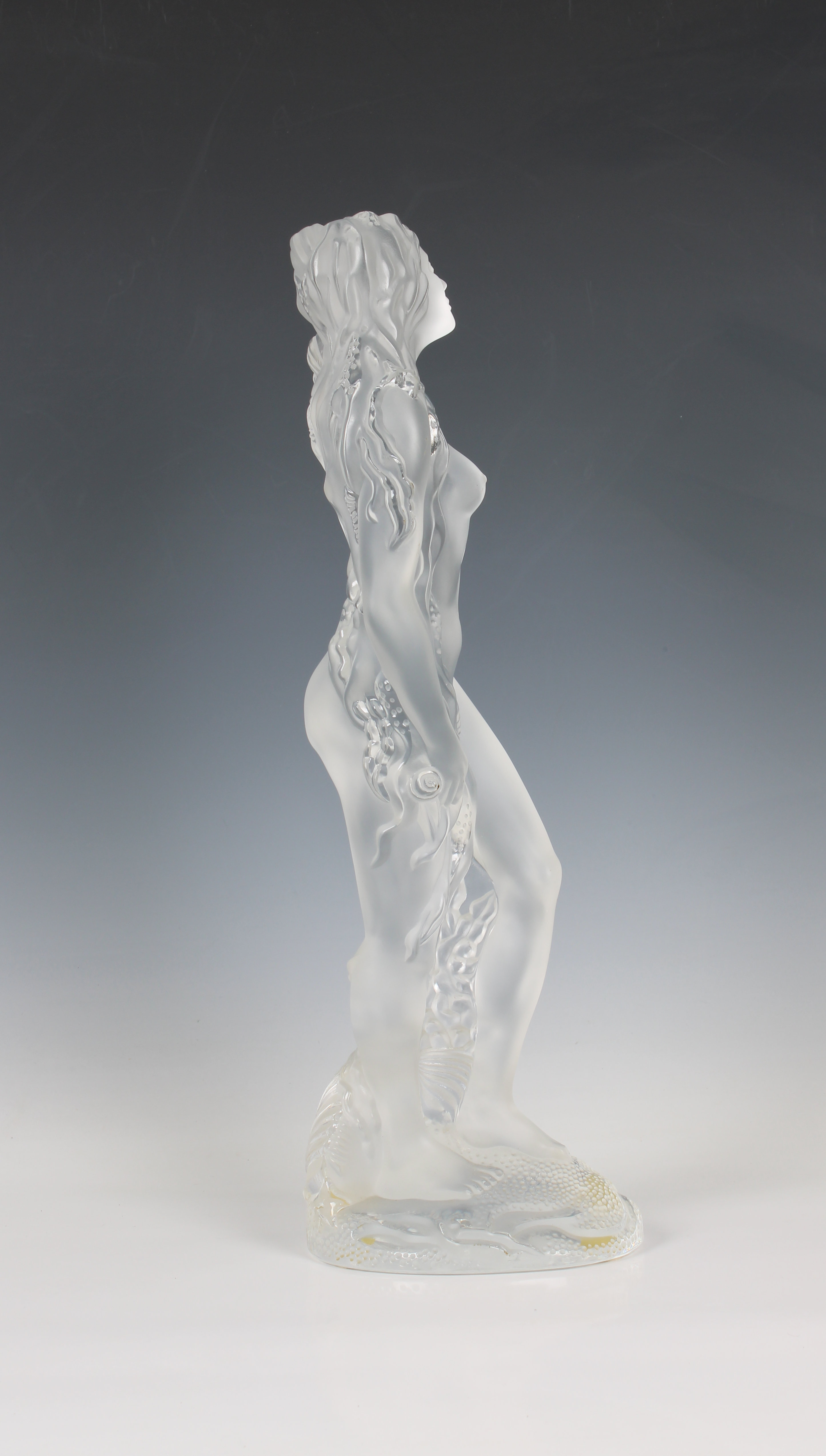 A limited edition Lalique frosted glass figure 'Statue Oceanide' - Image 4 of 5