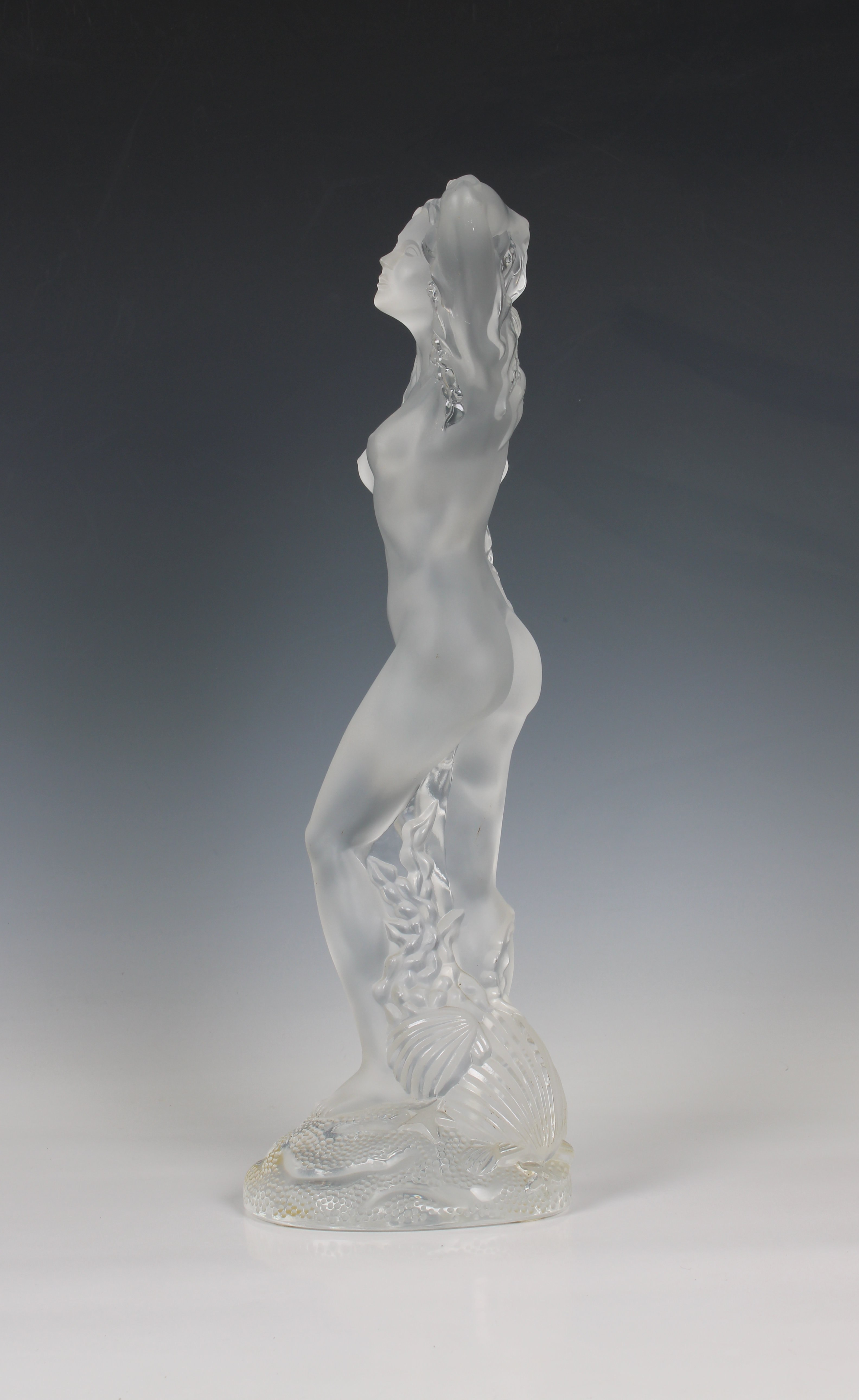 A limited edition Lalique frosted glass figure 'Statue Oceanide' - Image 2 of 5