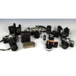 Photography - A collection of vintage camera's and accessories etc