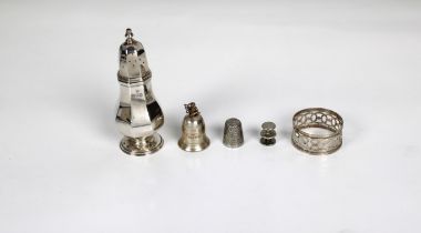 A small collection of collectable silver